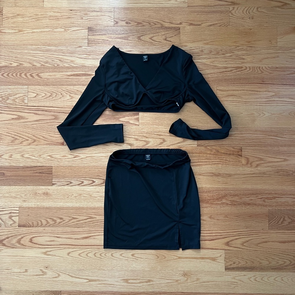 Shein mini skirt set